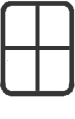 Cursor vertical/horitzontal de color negre
