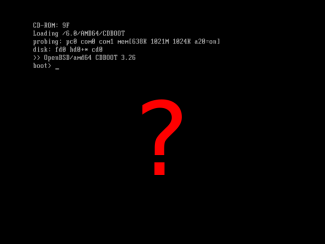 Solventant el problema de no poder arrancar a OpenBSD