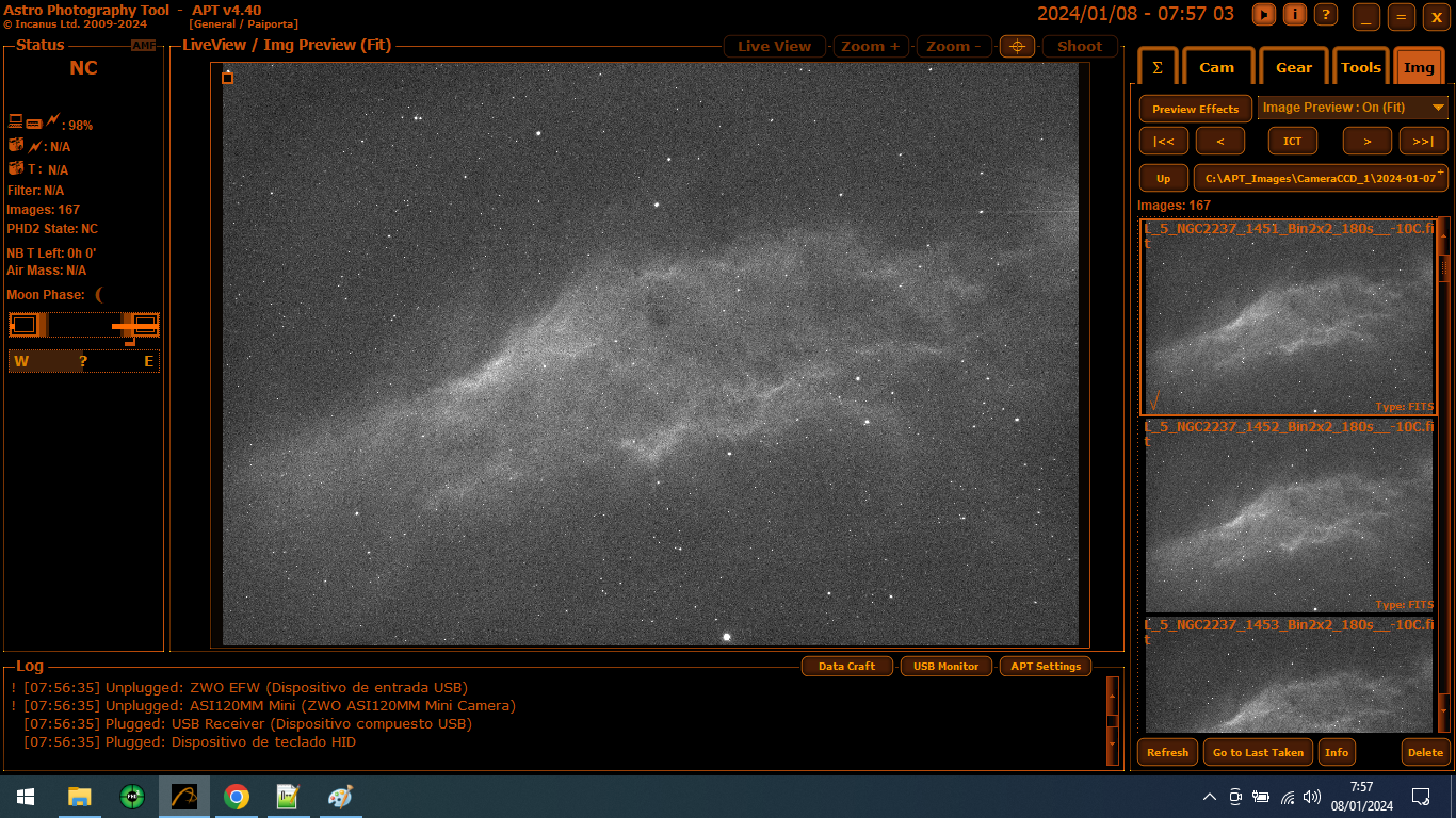 Processament de NGC 1499 amb PixInsight