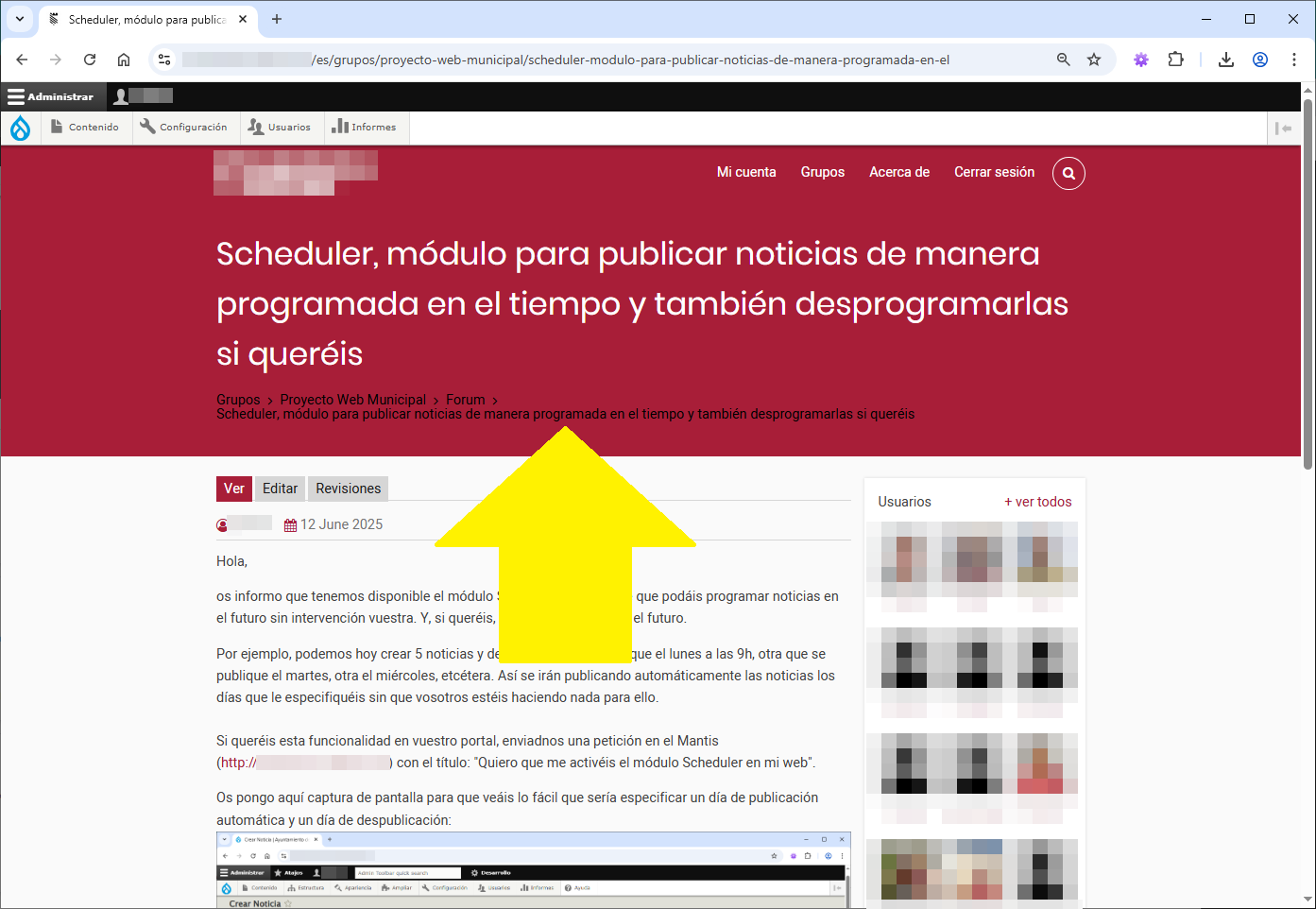 fil ariadna massa llarg a drupal