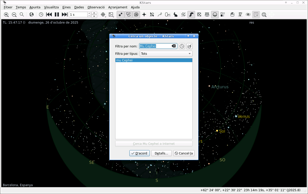 Mu Cephei a Cantavella