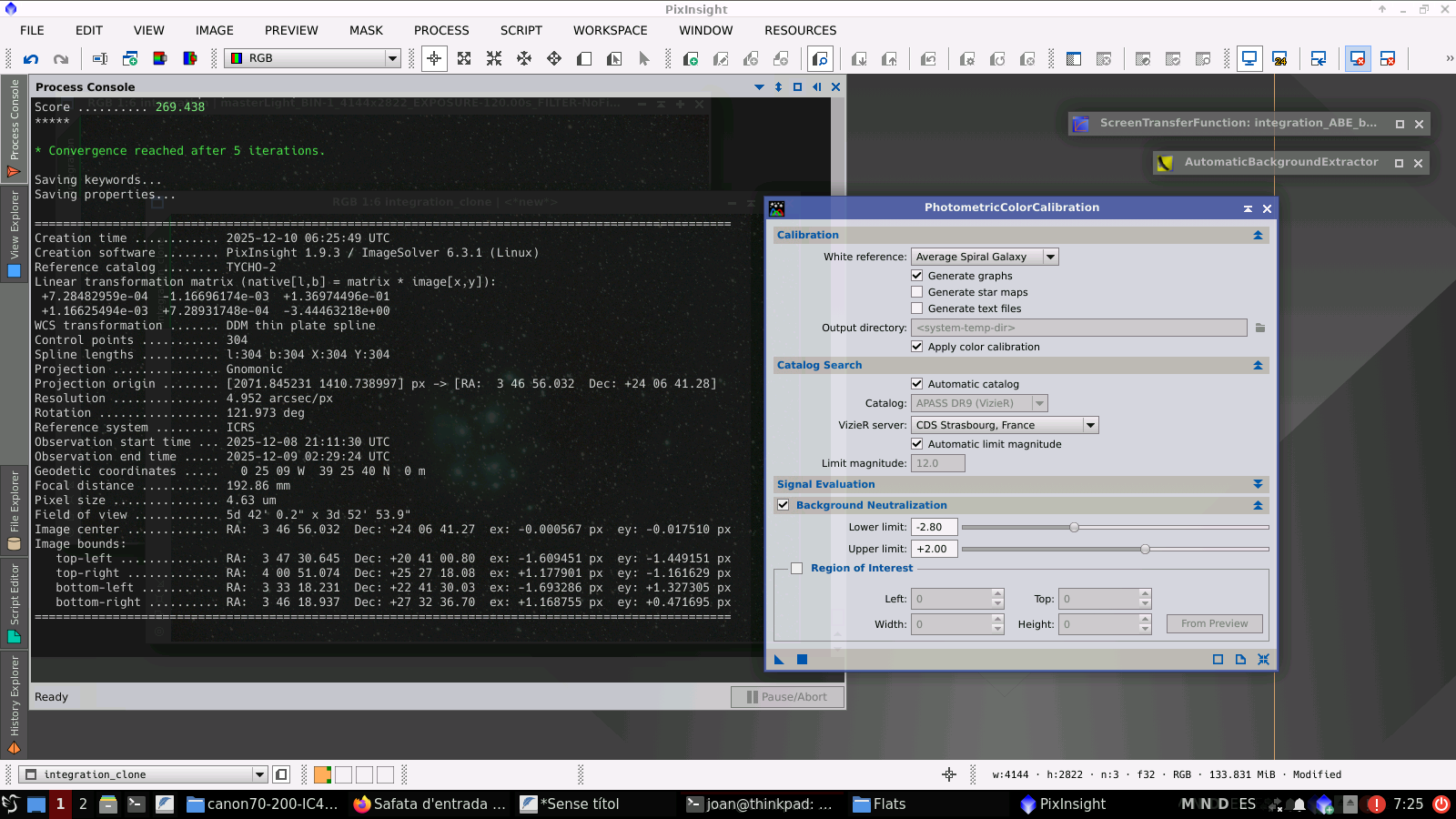 M45 amb un filtre Optolong L-Enhance