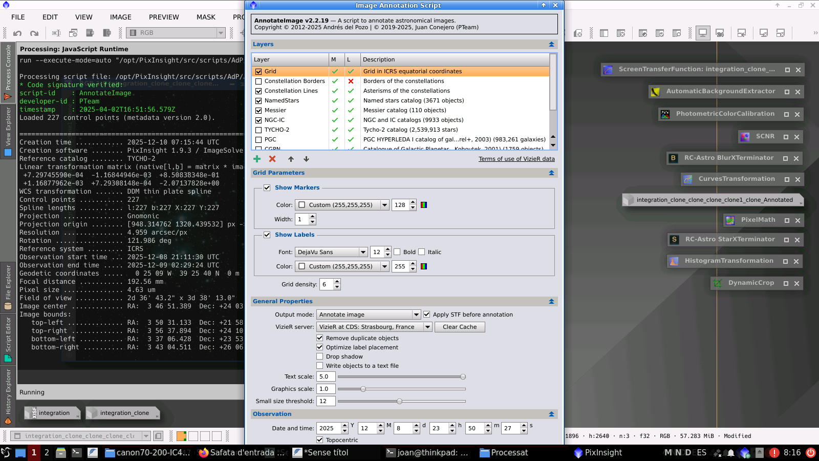 M45 amb un filtre Optolong L-Enhance
