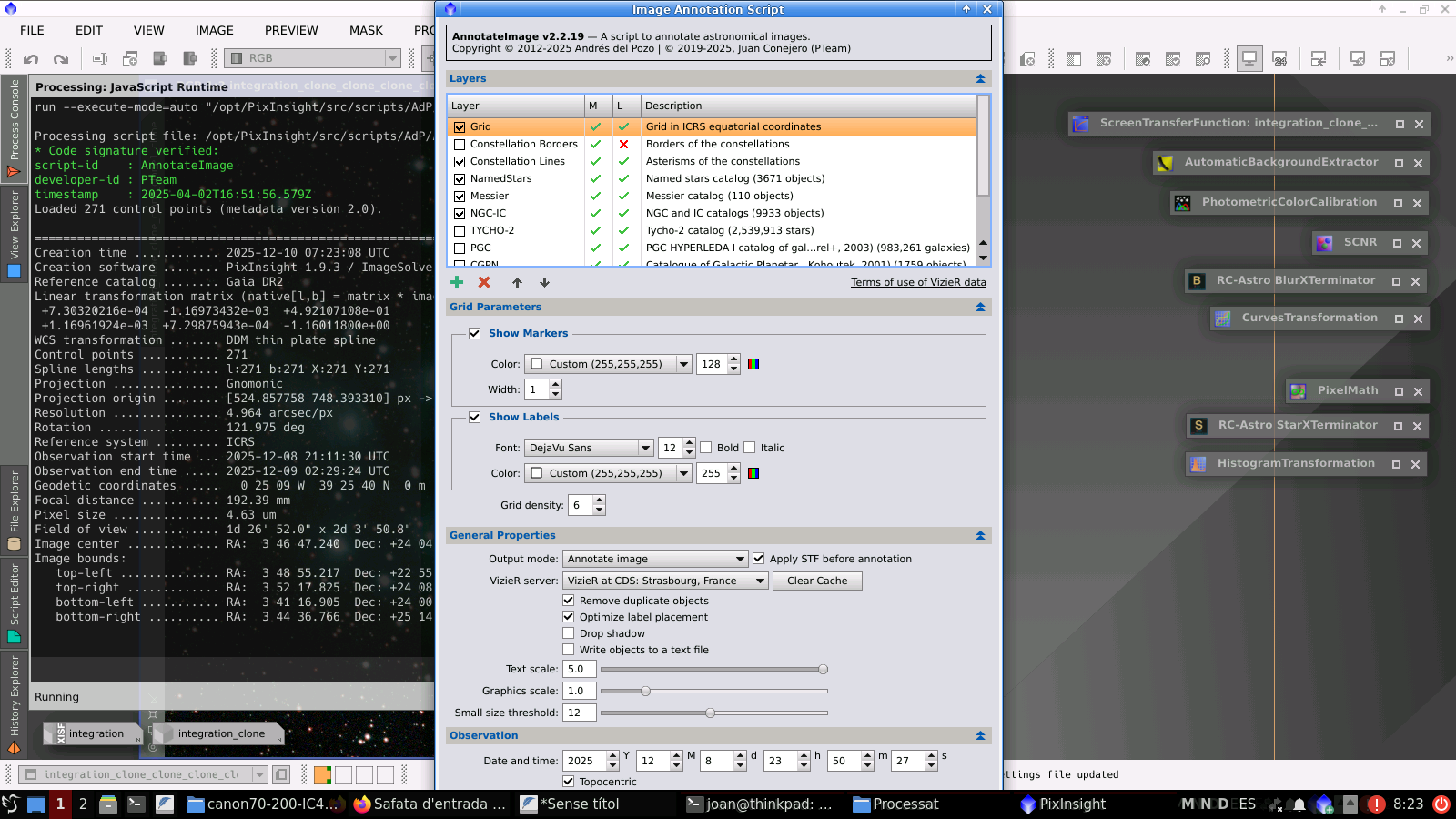 M45 amb un filtre Optolong L-Enhance