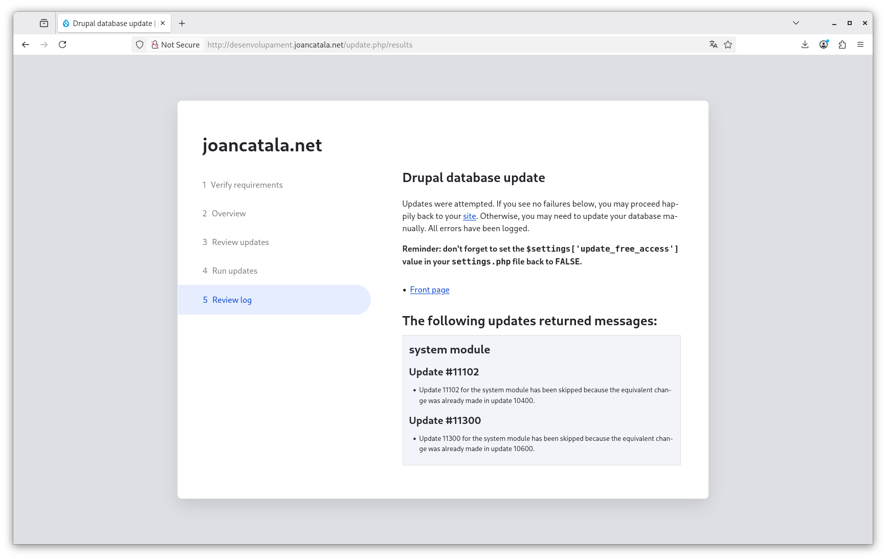 Actualització a Drupal 11