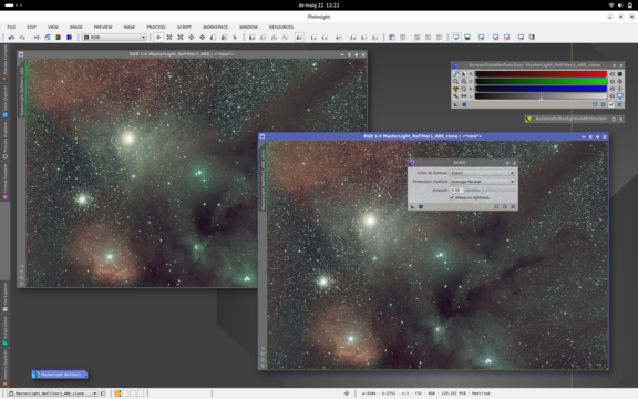 Processant Rho Ophiuchi amb Pixinsight