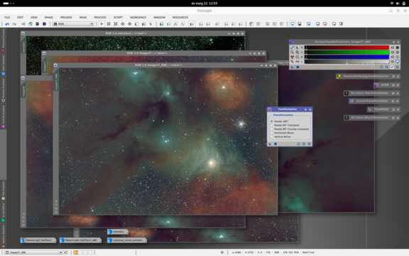 Processant Rho Ophiuchi amb Pixinsight