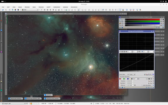 Processant Rho Ophiuchi amb Pixinsight