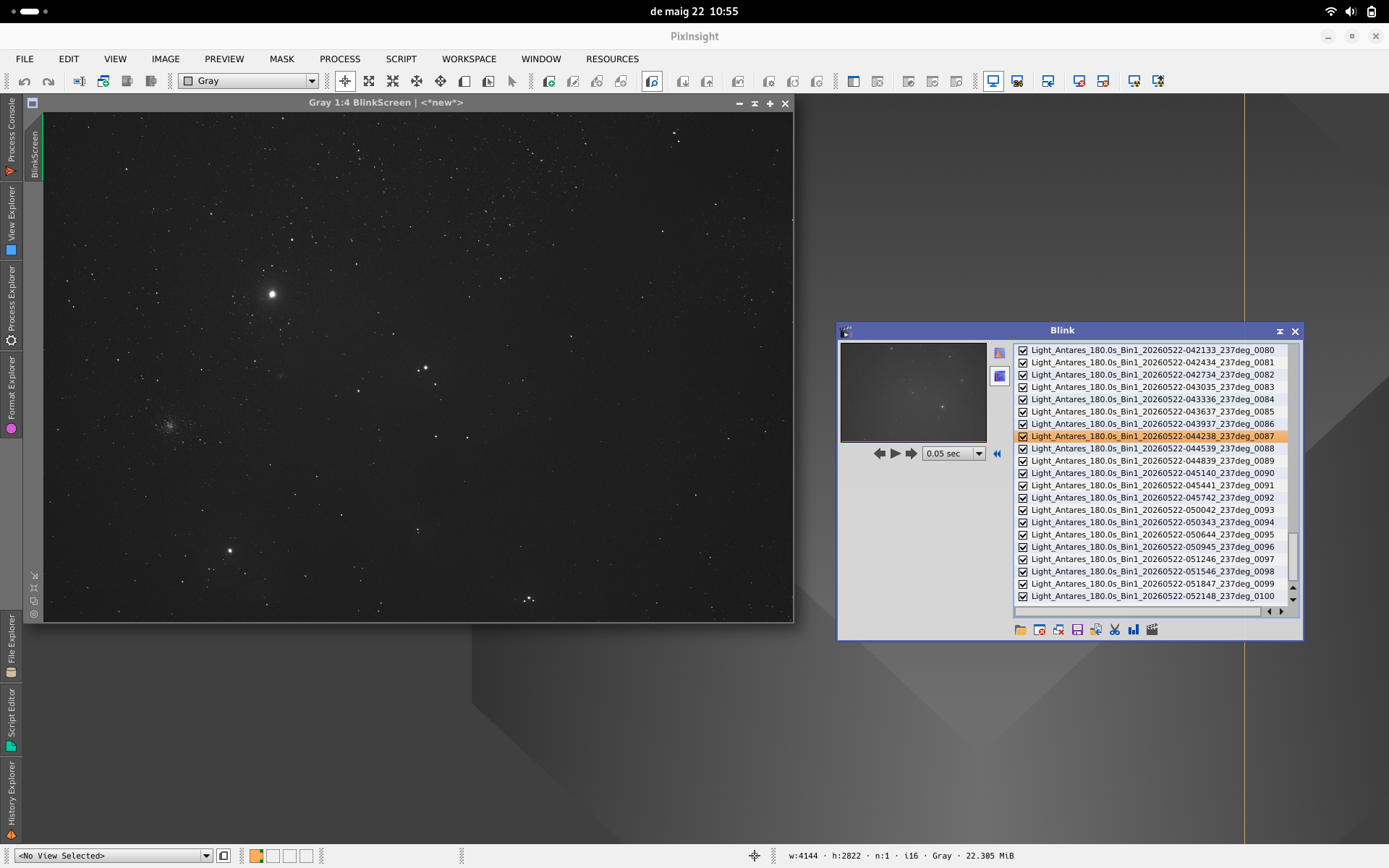 Processant Rho Ophiuchi amb Pixinsight