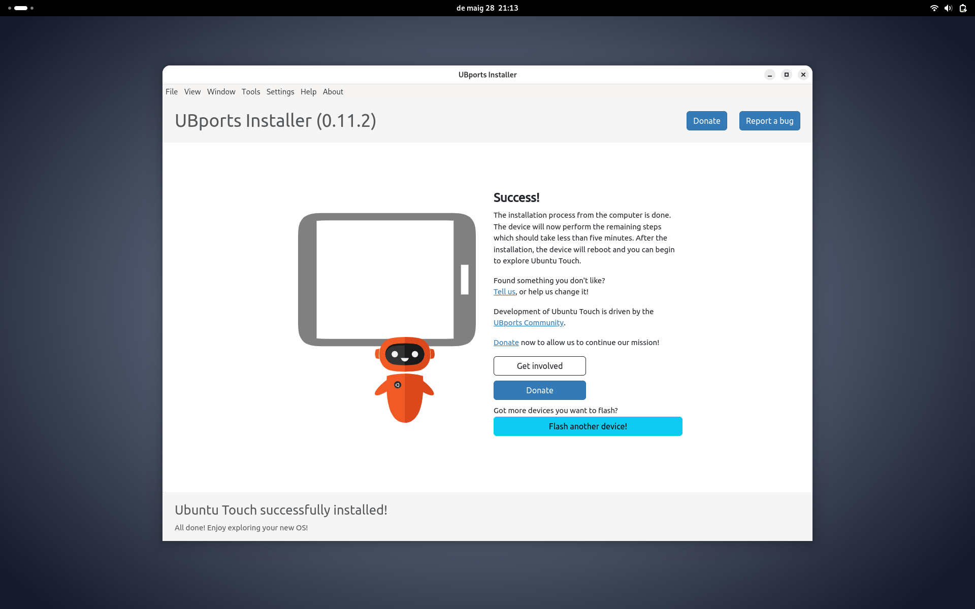 Ubuntu Touch en Tablet Lenovo Tab M10