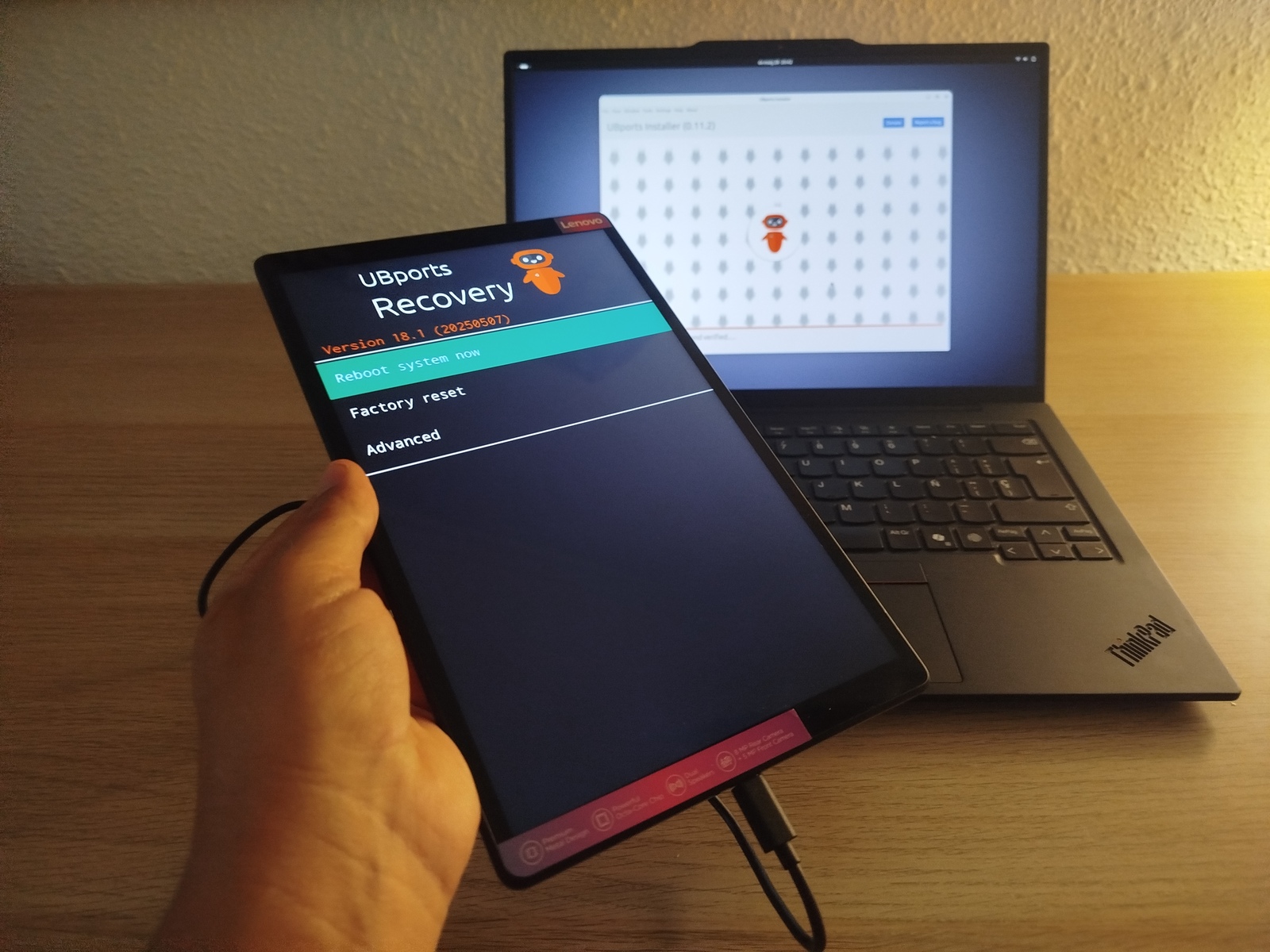 Ubuntu Touch en Tablet Lenovo Tab M10