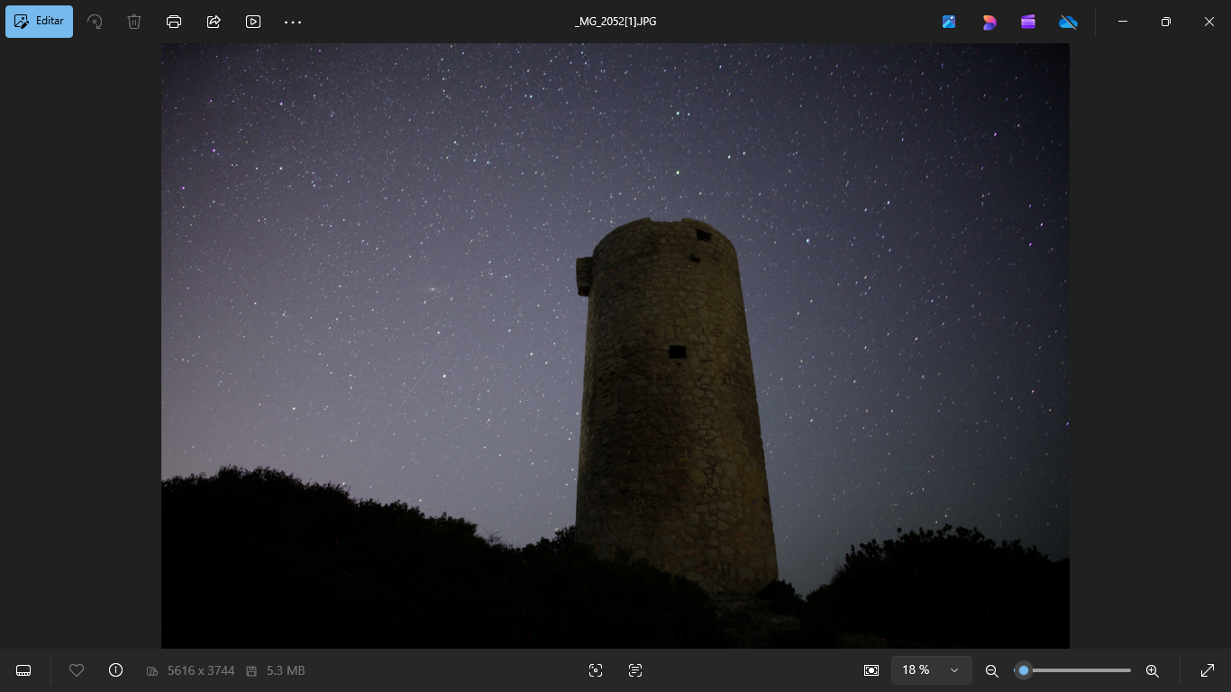 Star Trail Alcossebre