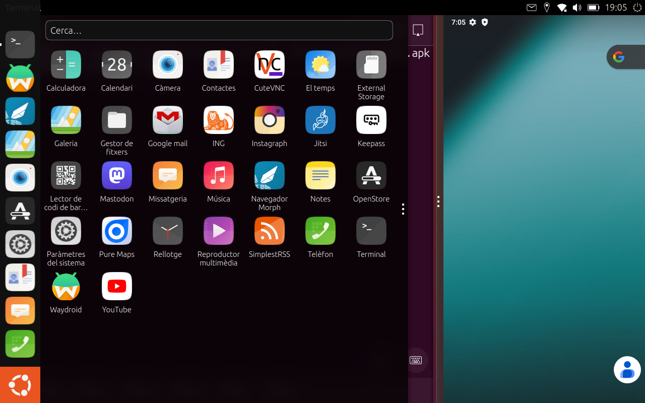 Ubuntu Touch + Waydroid + Whatsapp