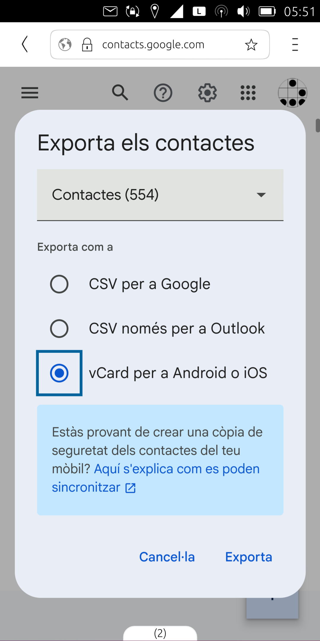 Contactes Ubuntu Touch