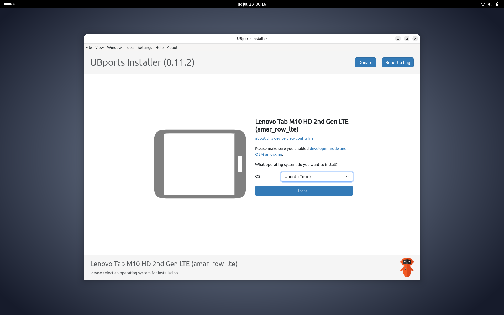 Reinstal·lant Ubuntu Touch UBports