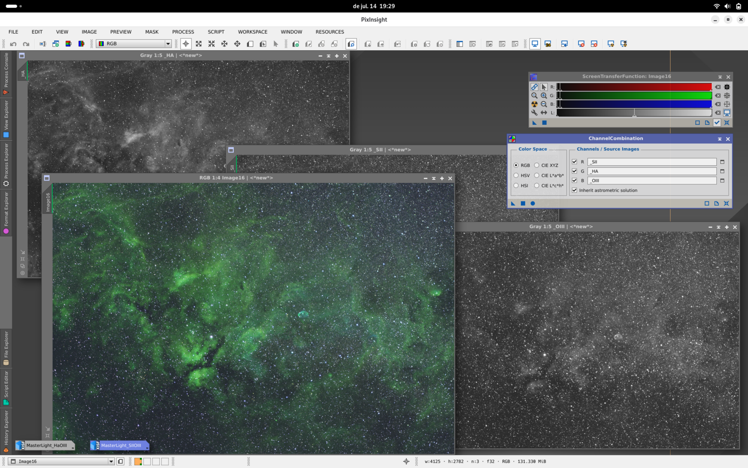 Cygnus en paleta SHO