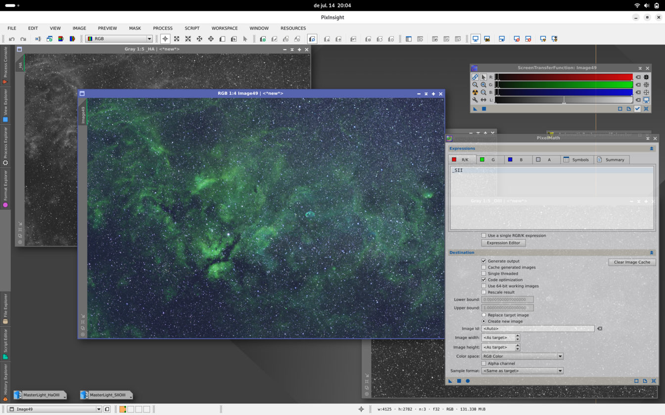 Cygnus en paleta SHO