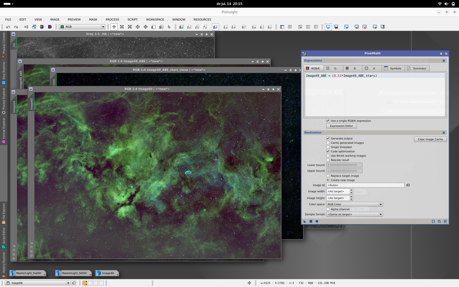 Cygnus en paleta SHO