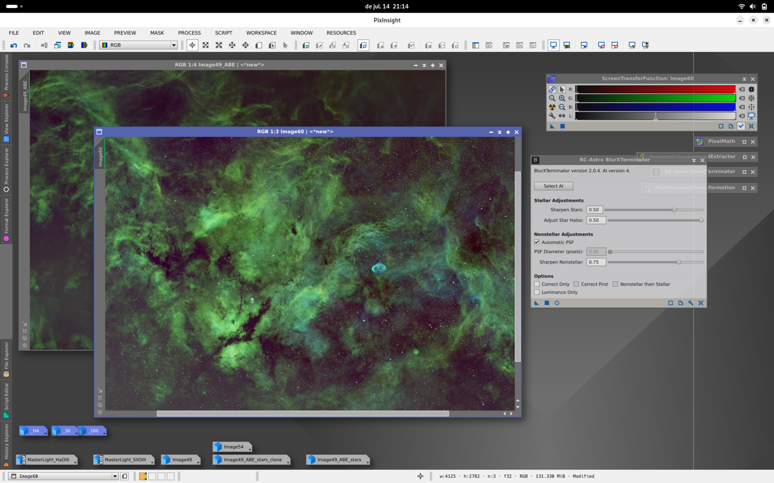 Cygnus en paleta SHO