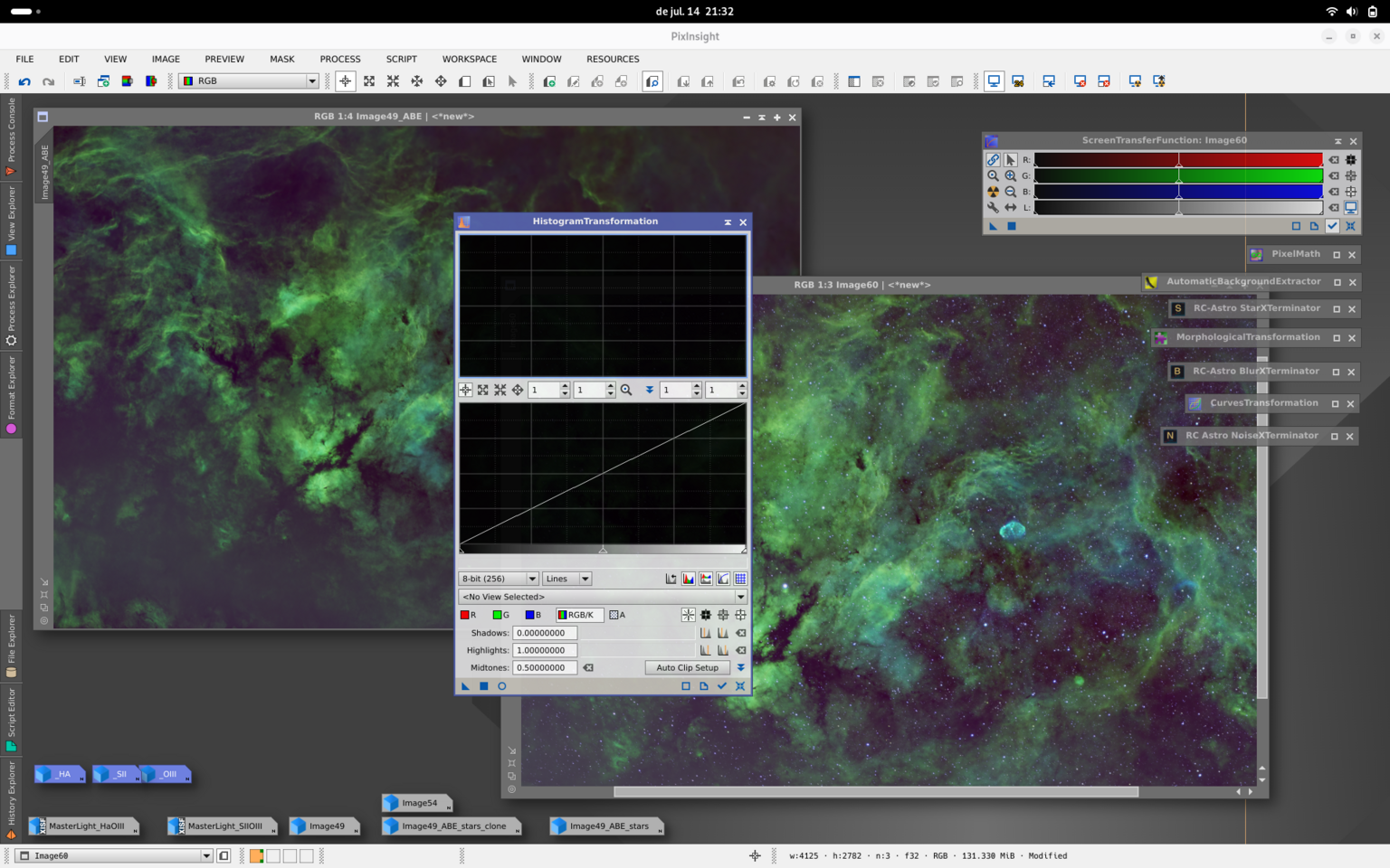 Cygnus en paleta SHO