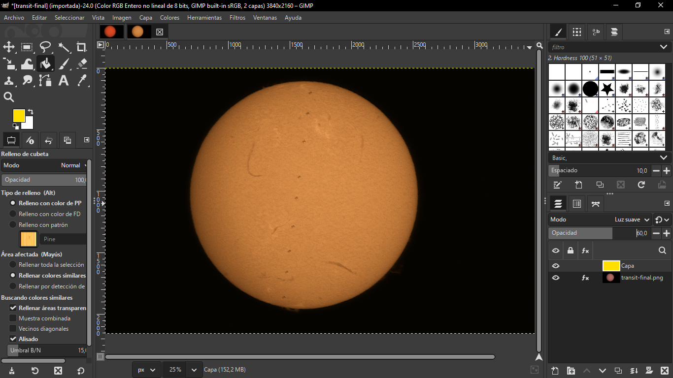 Trànsit de la ISS per davant del sol