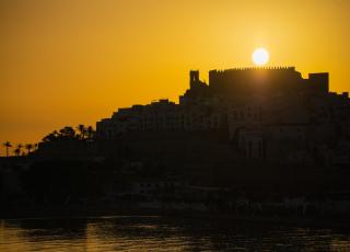 Eixida de sol en el Castell de Peniscola