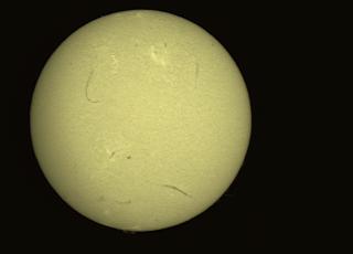 Trànsit de la ISS per davant del sol