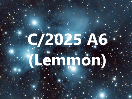 Processat del cometa C/2025 A6 (Lemmon) en color amb una càmera monocroma