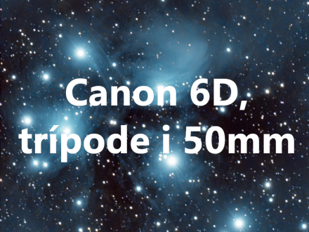 Provant Rho Ophiuchi amb càmera réflex, objectiu Canon 50mm i un simple trípode fotogràfic