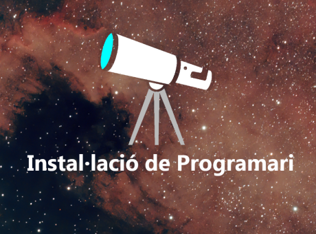 instal·lació de programari per al control de la montura i telescopi