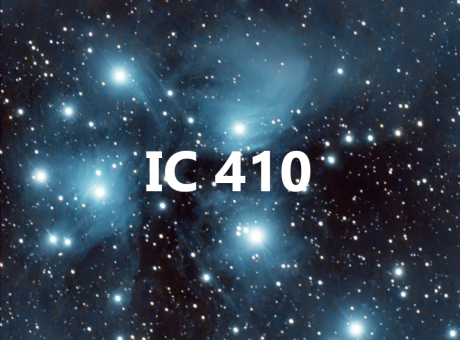 Capturant amb paleta bicolor IC 410, la nebulosa dels capgrossos