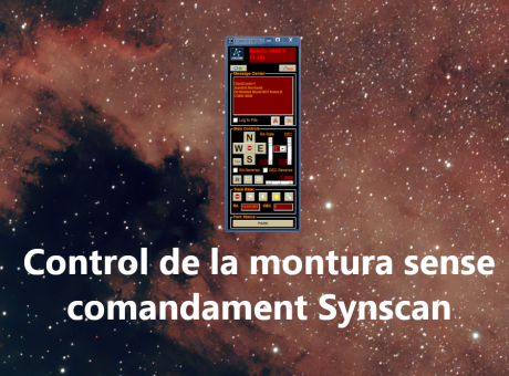 Control del telescopi de manera informatitzada i sense el comandament Synscan 